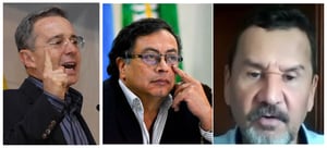 Álvaro Uribe, Gustavo Petro y el coronel en retiro Marulanda.
