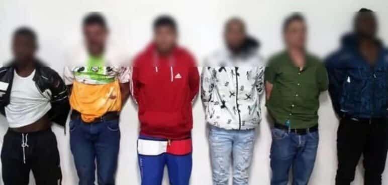 Los seis detenidos son de nacionalidad colombiana.