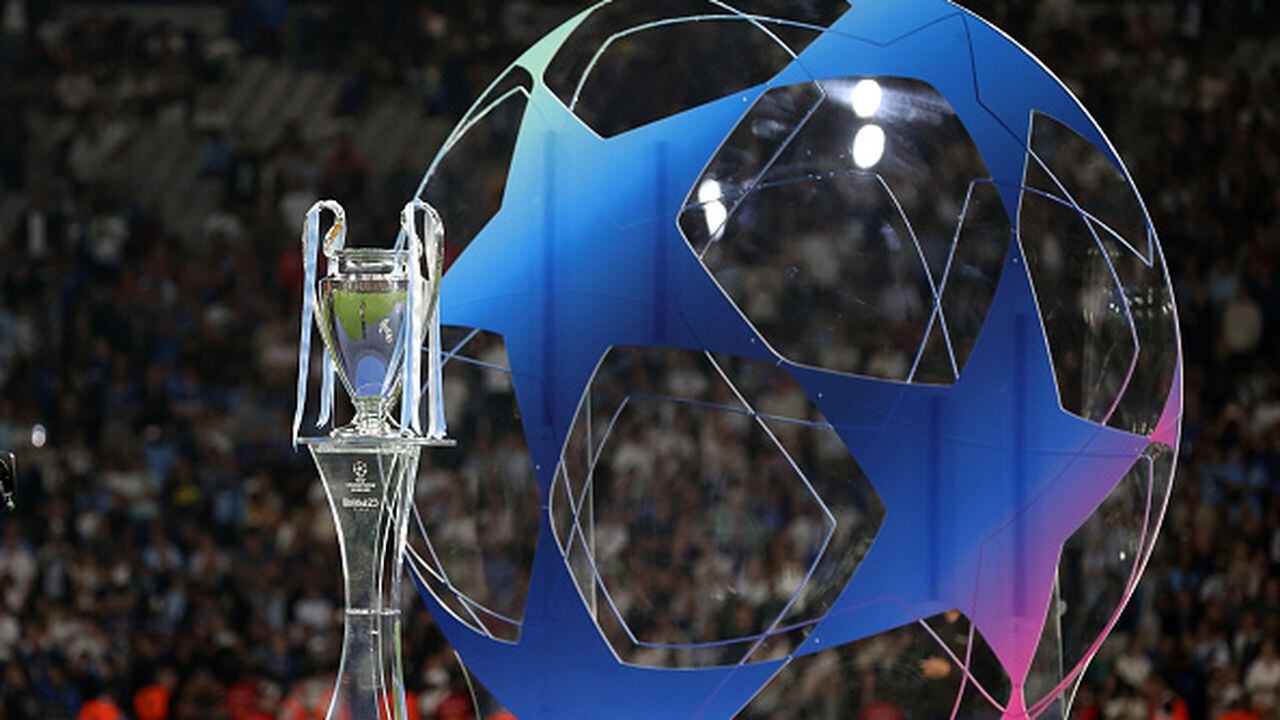 ISTANBUL, TURKIYE - JUNE 11: The UEFA Champions League trophy is seen after the Manchester City victory in the UEFA Champions League 2022/23 final match against Inter at Ataturk Olympic Stadium on June 11, 2023 in Istanbul, Turkiye. (Photo by Berk Ozkan/Anadolu Agency via Getty Images)