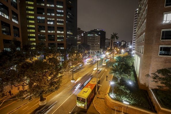 Bogotá panorámica noche