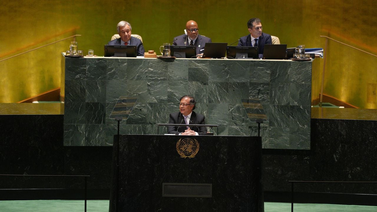 Gustavo Petro en la Asamblea General de la ONU. FOTO: Cortesía Presidencia