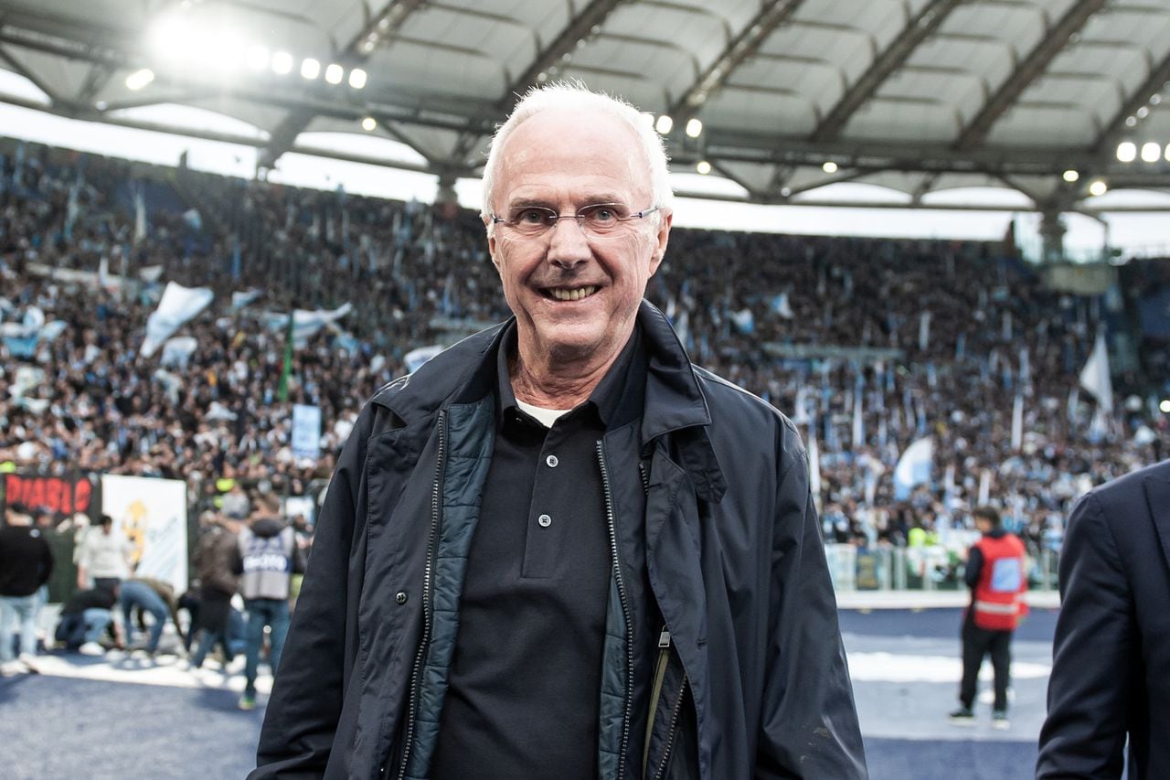 ROME, ITALY - MARCH 19: Sven-Goran Eriksson former SS Lazio coach in the 90s during the Serie A match between SS Lazio and AS Roma at Stadio Olimpico on March 19, 2023 in Rome, Italy. (Photo by Ivan Romano/Getty Images)