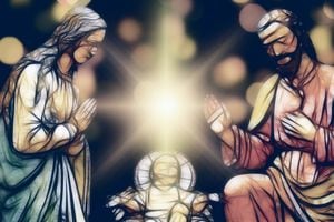 Imagen de referencia. Pesebre navideño, Jesús, María y José