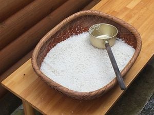 El ritual de arroz se puede hacer de diferentes maneras.