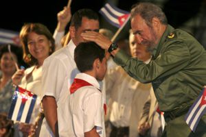 Elián González y Fidel Castro.