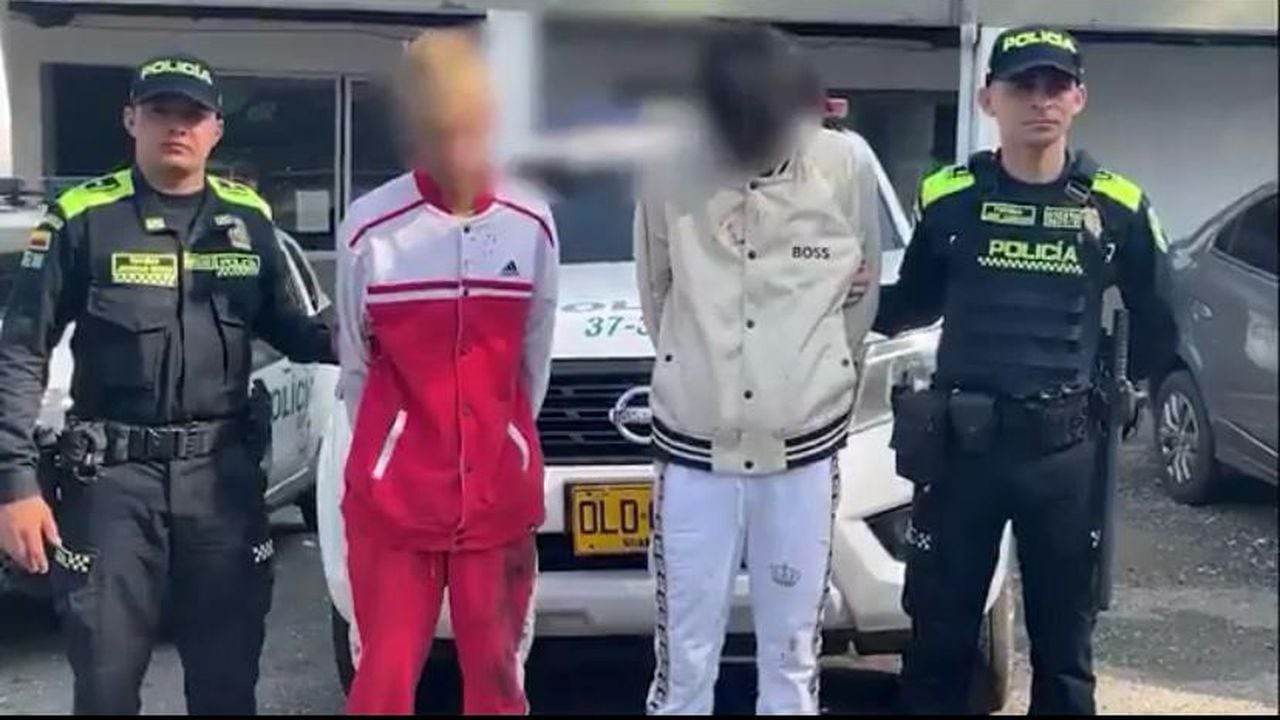 Dos jóvenes fueron capturados como presuntos homicidas del ciudadano americano en Medellín.
Foto tomada del video de X