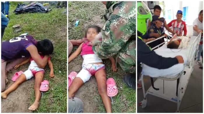 Después de diferentes maniobras realizadas por el soldado, la niña falleció. Foto: Tomada de fragmentos del video en redes sociales.