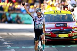 Wout Poels ganador de la etapa 15 del Tour de Francia 2023