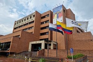 Exterior view of the National Registrar's Office and the Electoral Council of Colombia in Bogota, Colombia, October 25, 2023. REUTERS/Luis Jaime Acosta