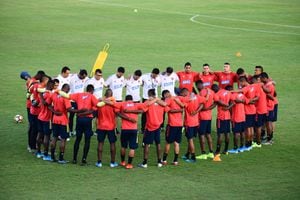 Selección Colombia Sub 23 que busca un cupo para los Olímpicos de Tokio 2020.