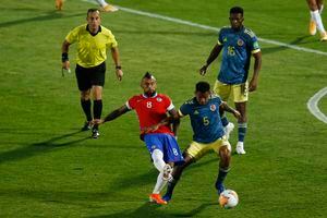 Chile vs Colombia en el último enfrentamiento entre ambas en Santiago