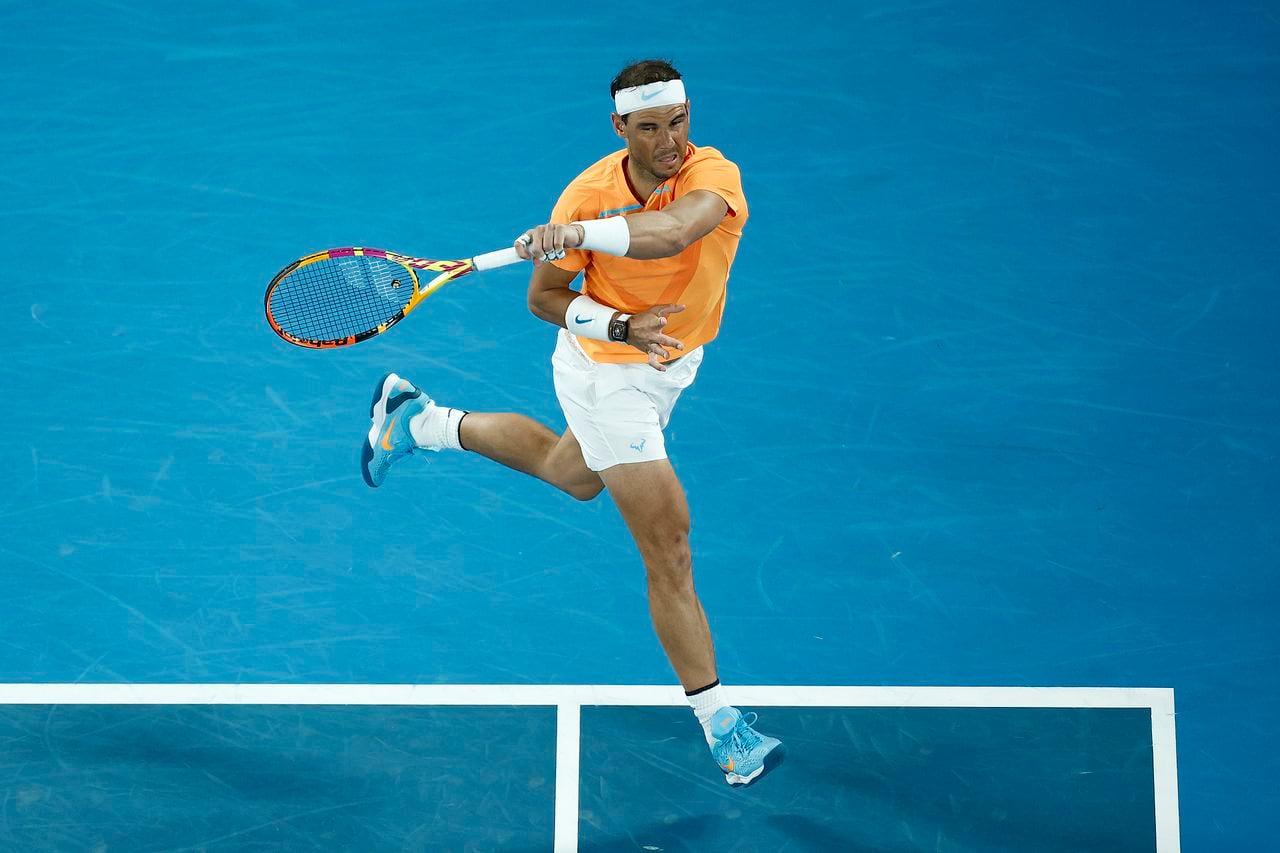 Rafael Nadal en competencia.