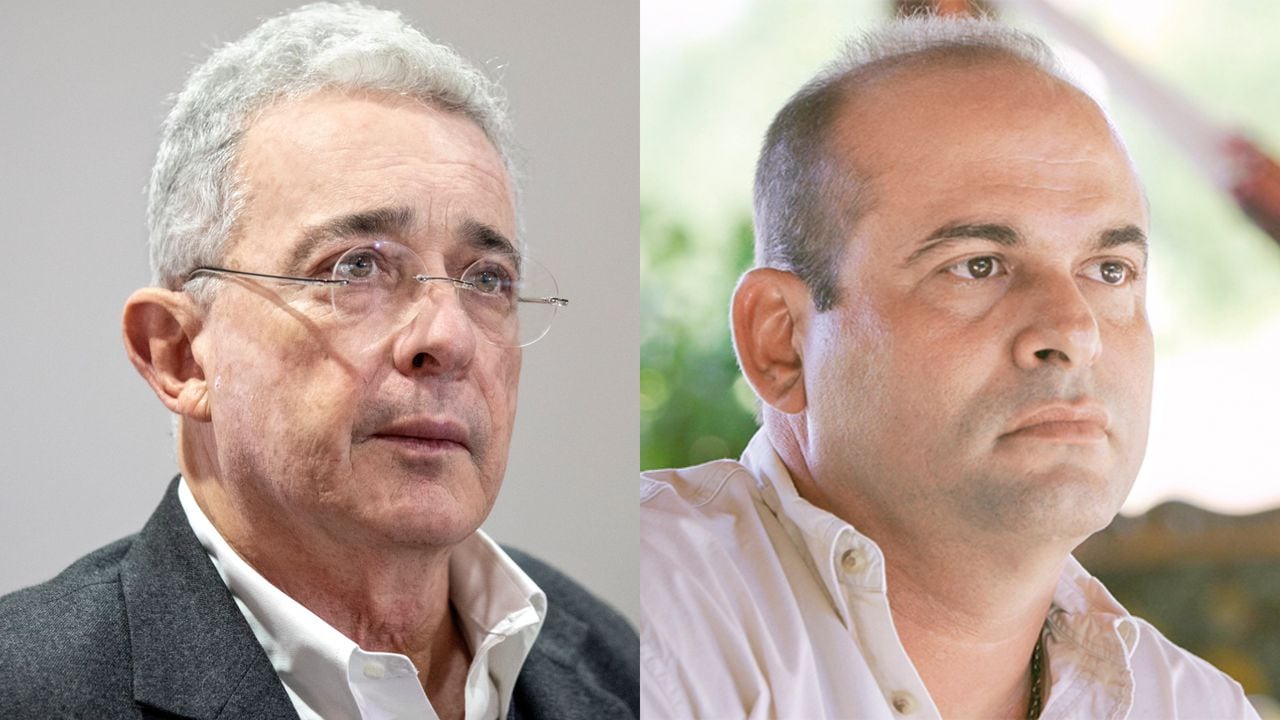 Álvaro Uribe y Salvatore Mancuso.