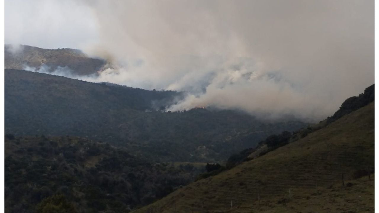 Incendio en el Parque Los Nevados