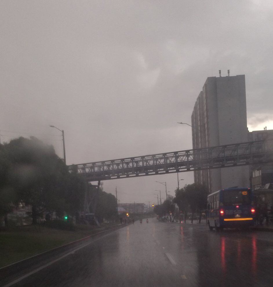 Lluvias en Bogotá este 23 de noviembre.