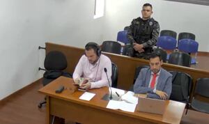 John Poulos en audiencia de juicio por el crimen de la DJ Valentina Trespalacios.