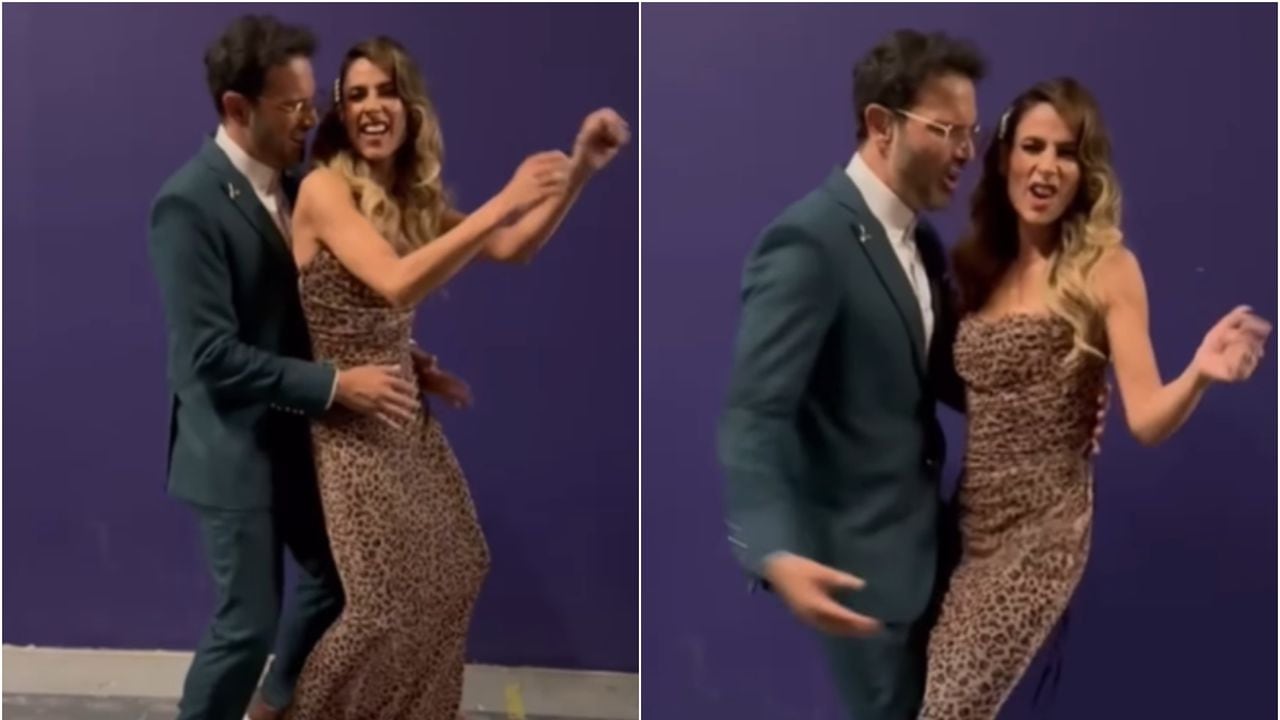Alejandro Estrada y Carla Giraldo protagonizaron un baile en el set de La Casa de los Famosos y desatan rumores.