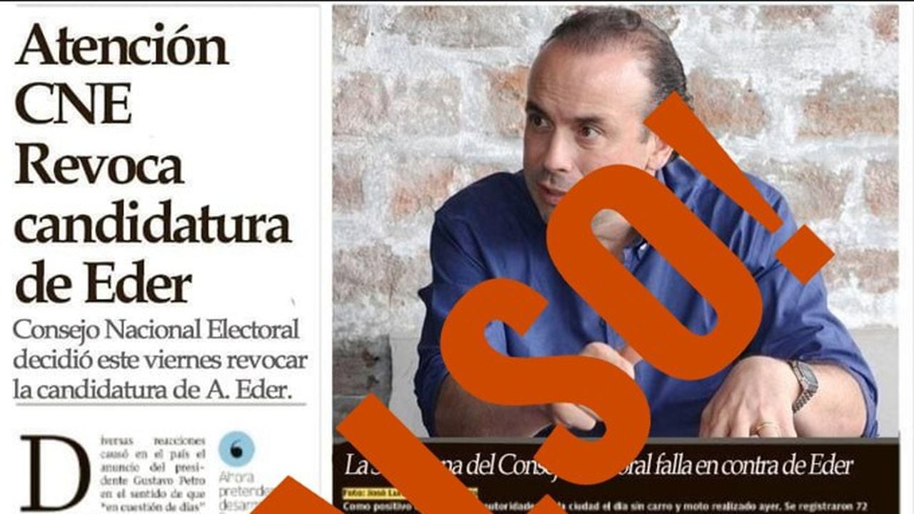 Atención: candidatura de Alejandro Eder no ha sido revocada; publicación viral es un fake