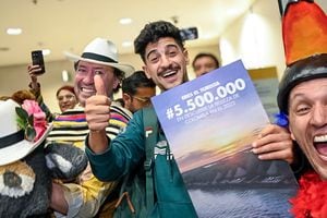 El turista número 5'500.000 se llama Franco Molina y visita el país desde Buenos Aires, Argentina
Foto: Mincomercio cortesía para El País