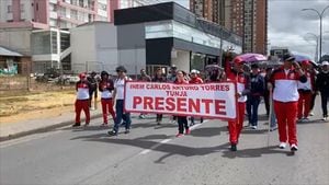 Se reporta problemas al ingreso de Tunja por protestas de docentes.