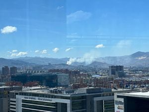 Incendio en los cerros del sur de Bogotá
