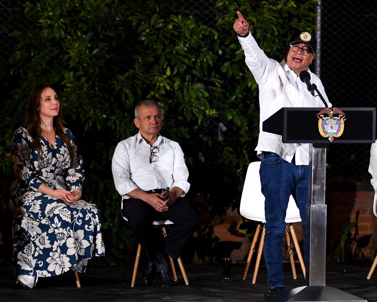 El presidemte de Colombia Gustavo Petro, visito a Cali a la inauguración del Bulevar del Oriente en el distrito de Aguabanca.