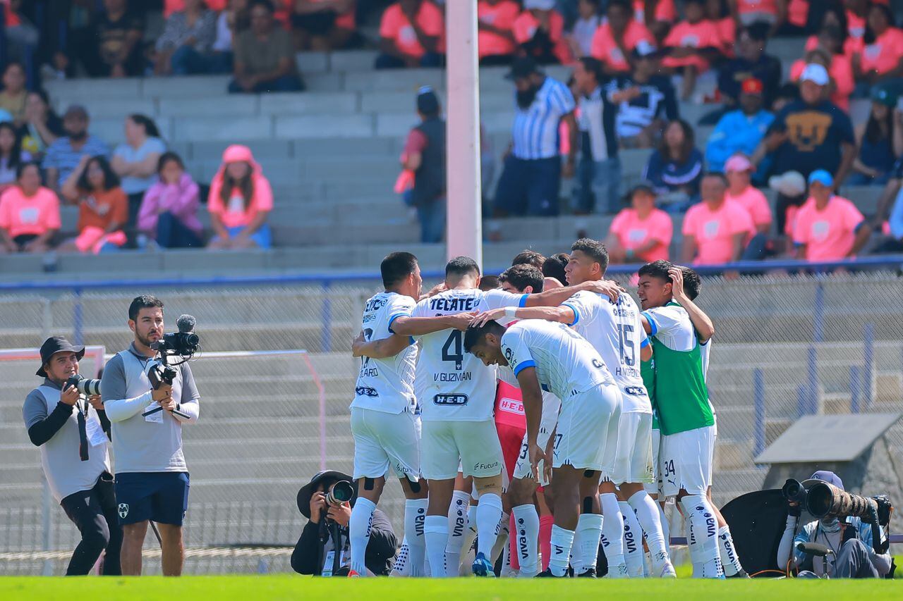 Monterrey celebrando el triunfo ante 'Pumas'.
