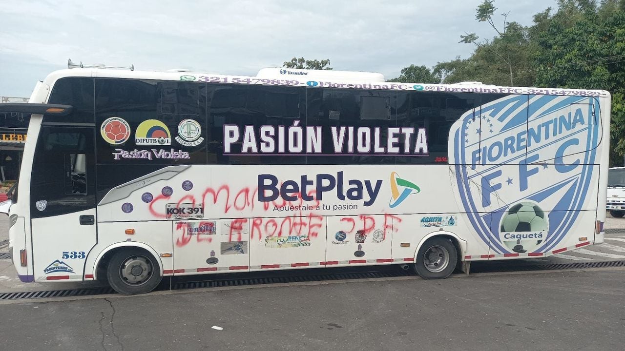 Ataque a bus del equipo de fútbol Fiorentina FFC de Caquetá.