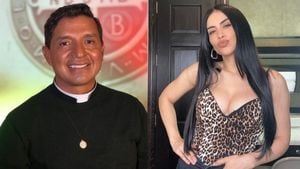 Padre Chucho y Jessica Cediel
