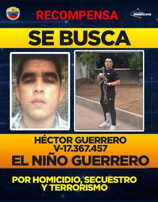 Alias 'El Niño' Guerrero, máximo líder de la banda criminal 'Tren de Aragua'  se fugó de la cárcel de Tocorón