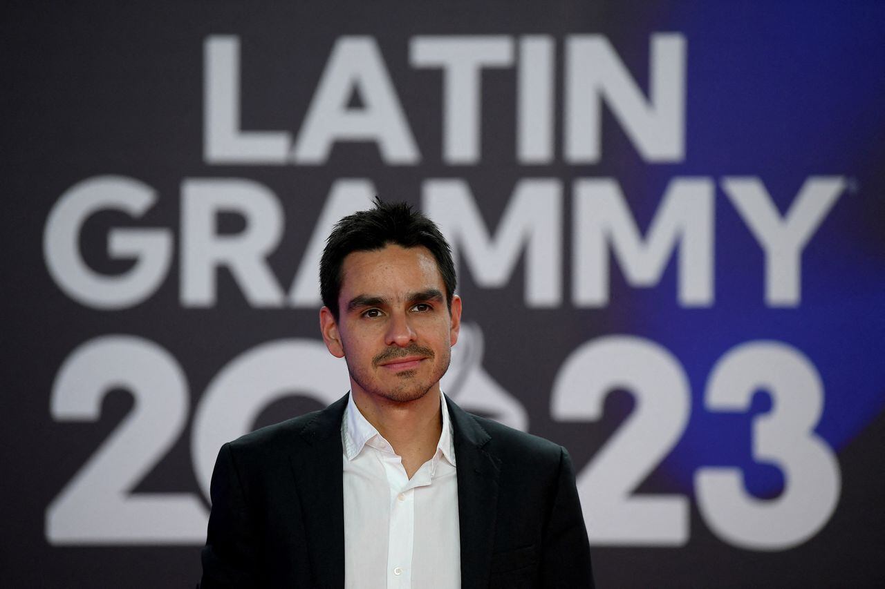 El productor colombiano Nicolás Ladron de Guevara, en los Latin Grammy.