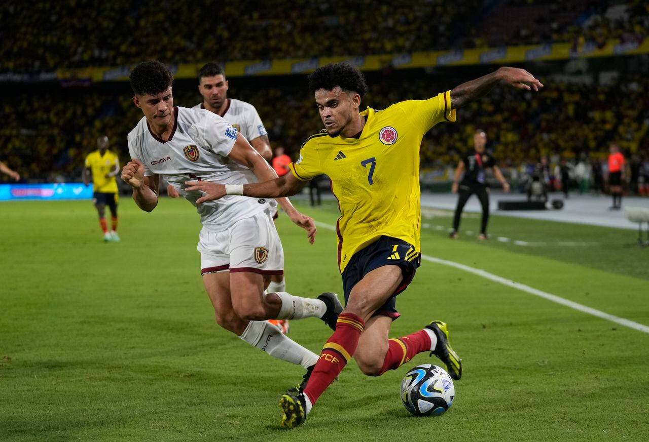 Luis Díaz, uno de los jugadores más determinantes de Colombia en el partido frente a Venezuela