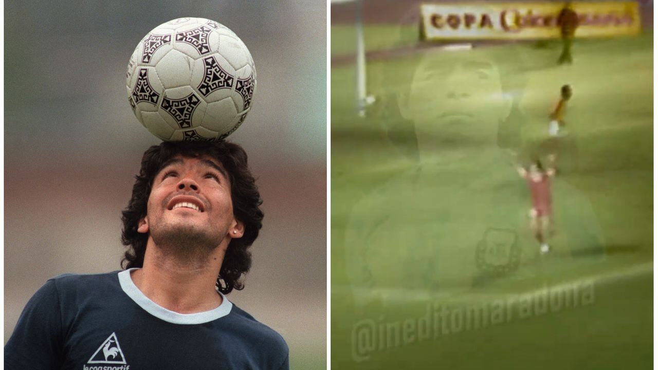 Diego Armando Maradona y su gol en el estadio Hernán Ramírez Villegas
