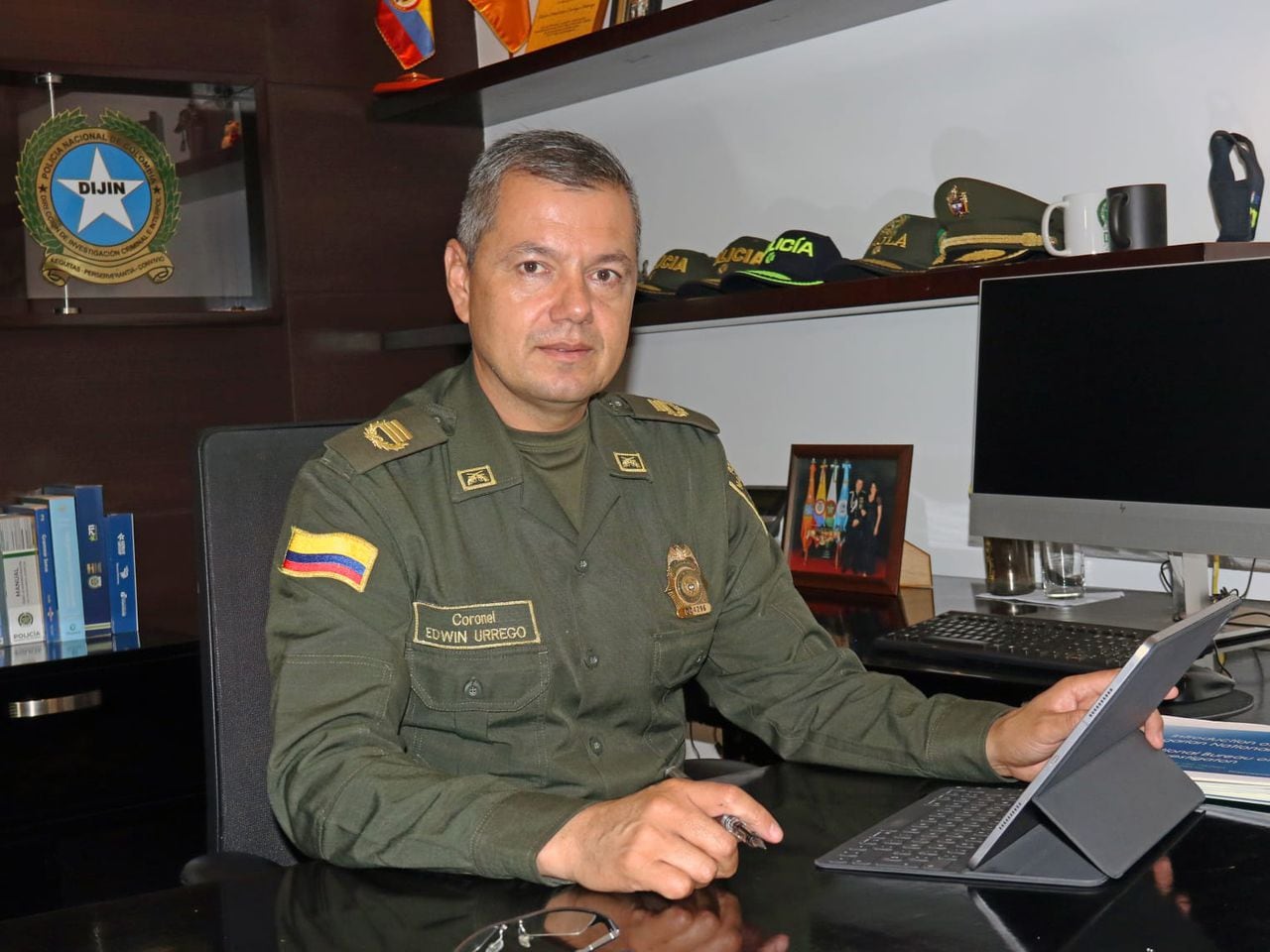 El Coronel Edwin Masleider Urrego Pedraza, Director de Investigación Criminal e INTERPOL. Foto Especial para El País
