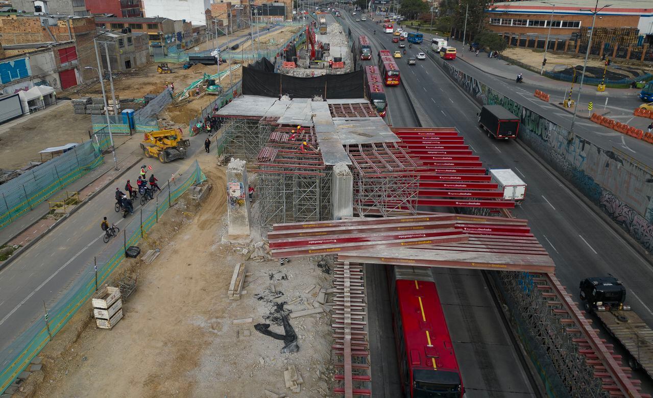 Sector Autopista Sur puente Venecia
Obras Bogotá Transmilenio avenida 68
Octubre 23 del 2023