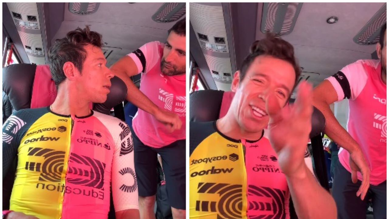 Rigoberto Urán, uno de los cuatro 'escarabajos' en el Giro de Italia 2023.