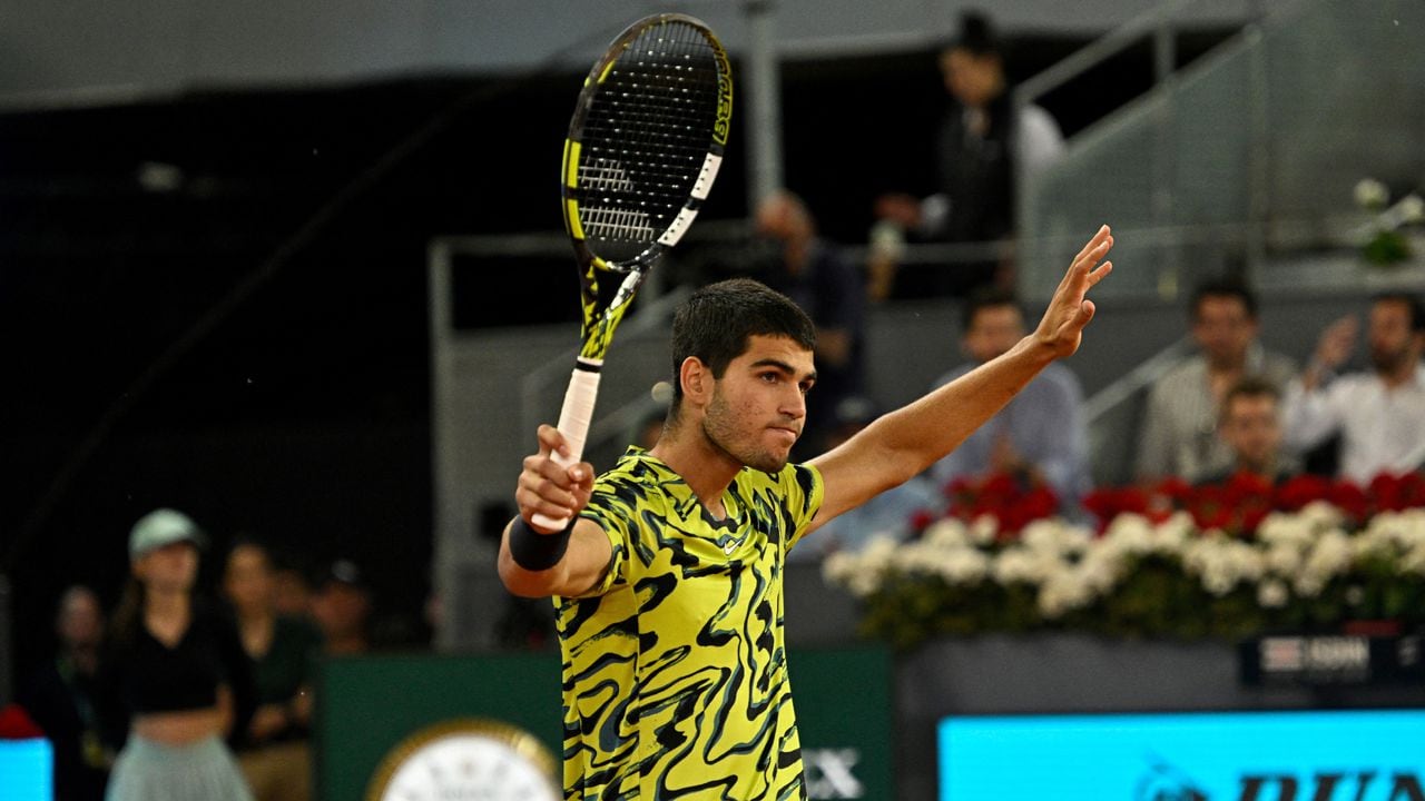 Carlos Alcaraz, tenista español. Foto: AFP