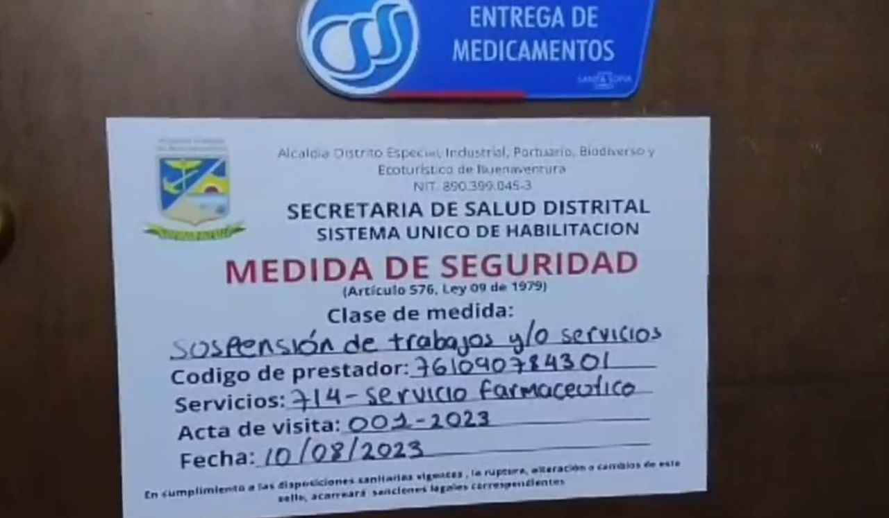 Cerraron servicios en la Clínica Santa Sofía del Pacífico en Buenaventura.