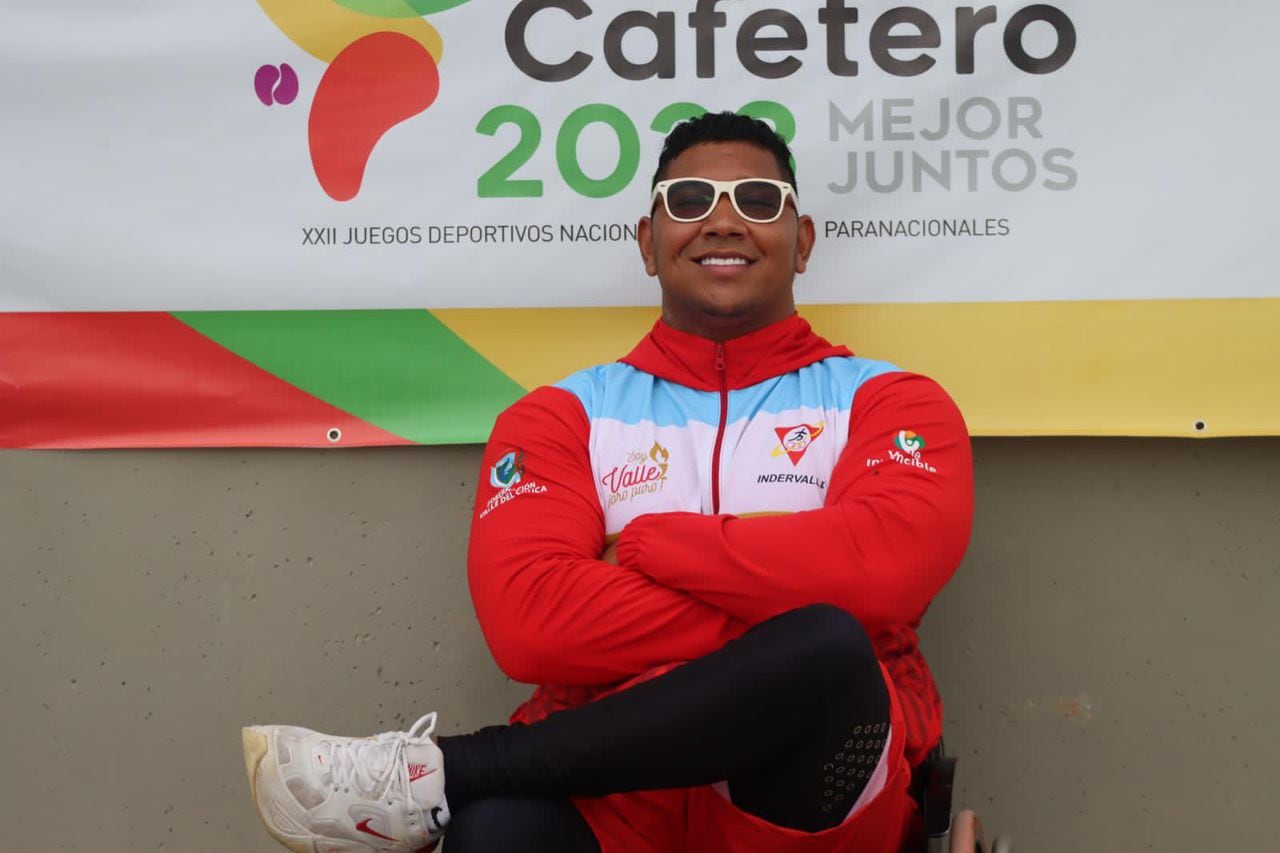 Diego Meneses, deportista de Yumbo y protagonista en los Juegos Paranacionales.