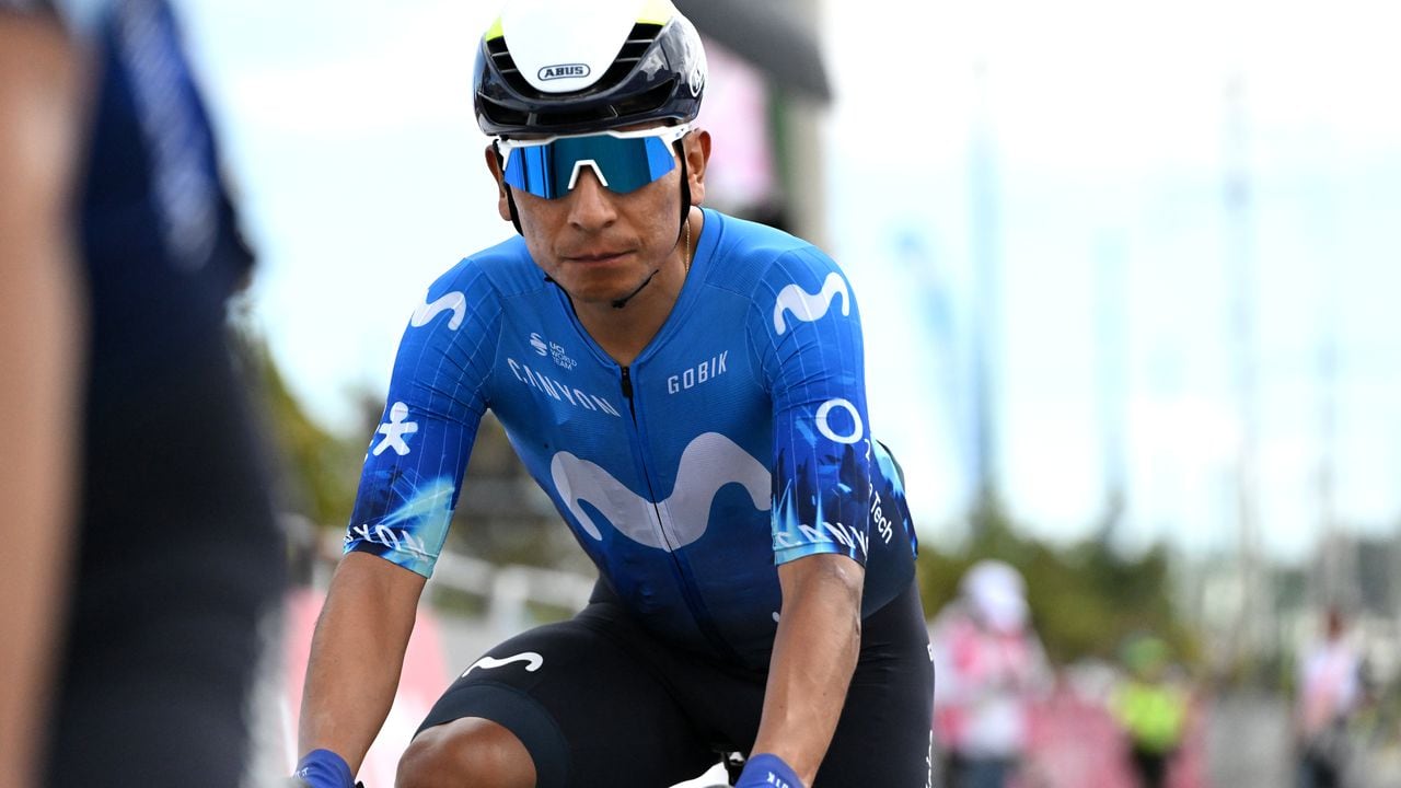 TUNJA, COLOMBIA - FEBRUARY 08: Nairo Quintana of Colombia and Movistar Team prior to the 4th Tour Colombia 2024, Stage 3 a 141.9km stage from Tunja to Tunja on February 08, 2024 in Tunja, Colombia. (Photo by Maximiliano Blanco/Getty Images)