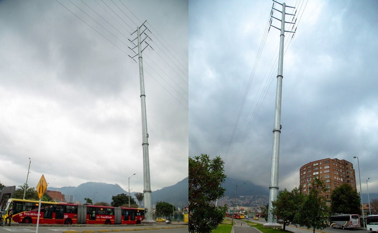 La Empresa Metro de Bogotá ha comprometido más de 60.000 millones de pesos para el traslado de estas redes de alta tensión. Foto: Enel