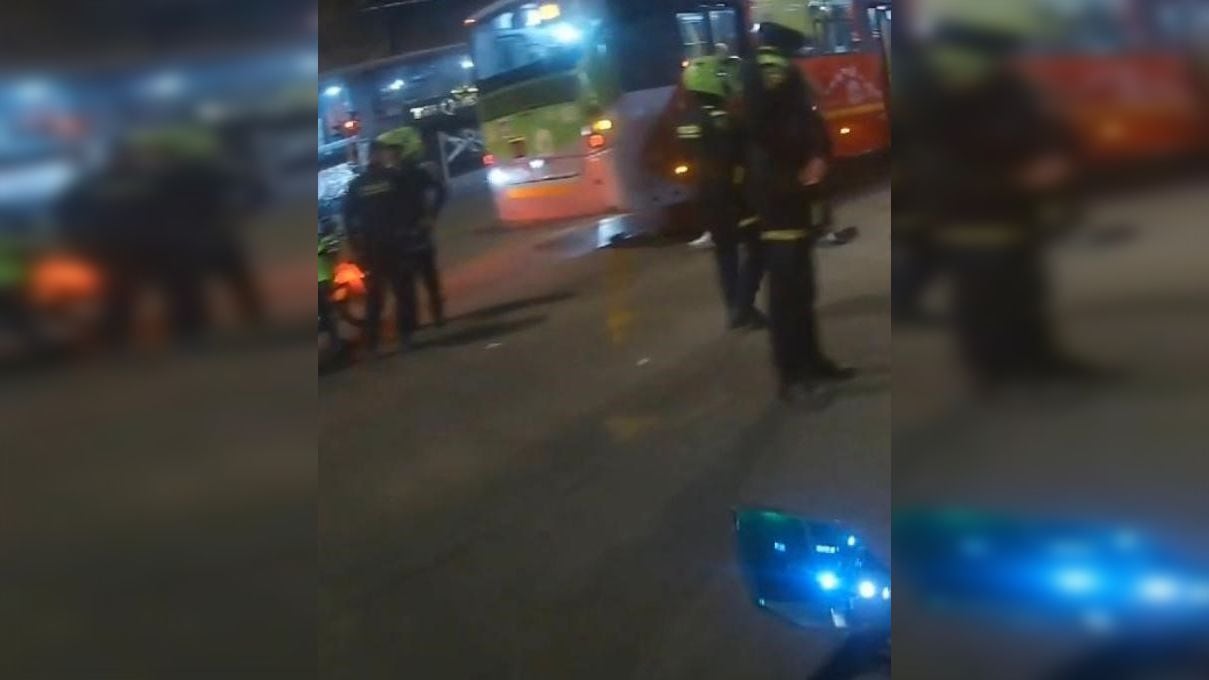 Ciclista murió en accidente con un bus de TransMilenio en Bogotá