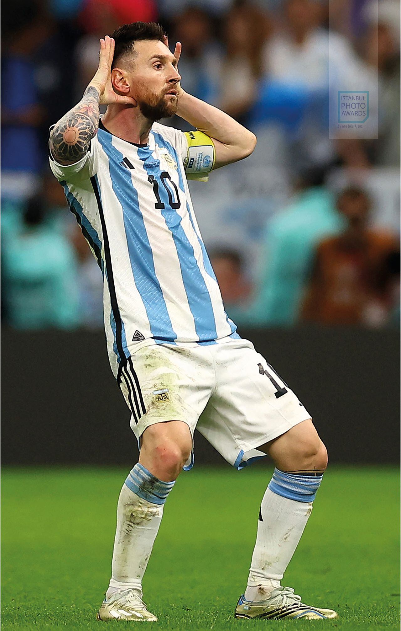 Messi con la Selección Argentina en el pasado mundial de Qatar 2022
