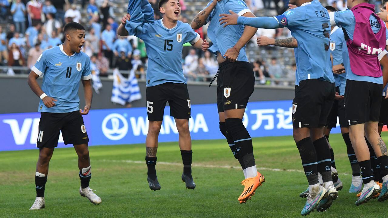 Imagen del partido entre Uruguay e Israel por las semifinales de la Copa del Mundo Sub-20 2023.