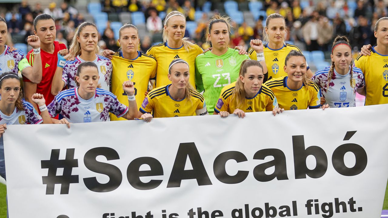 Imagen del partido ESpaña Vs. Suecia , en la Uefa National League femenina 2023-2024