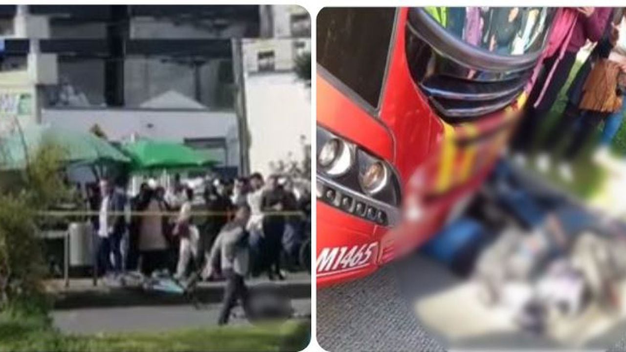 Un ciclista perdió la vida y un motociclista sufrió un accidente con un bus de TransMilenio.