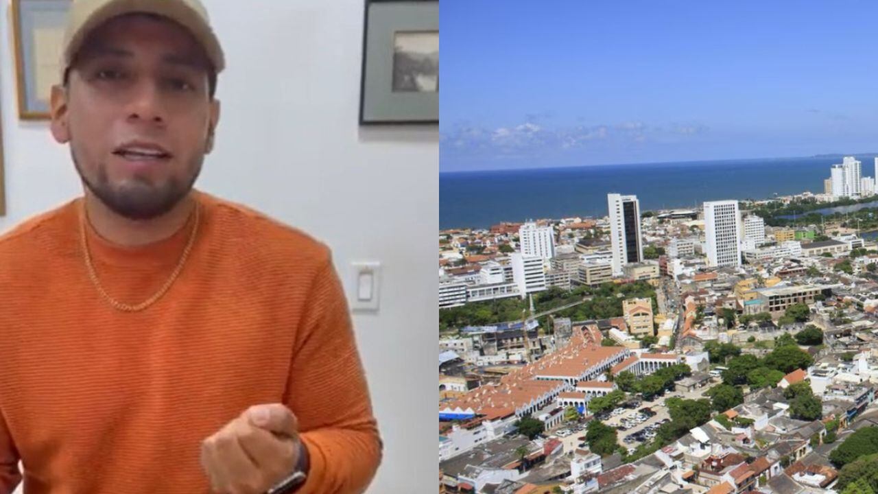 Turista ecuatoriano denuncia robo en Cartagena. Foto de la izquierda: Captura de pantalla de Twitter @PilotodeCometas.