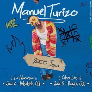 Manuel Turizo llega con sus éxitos a Bogotá, en medio de su gira internacional.