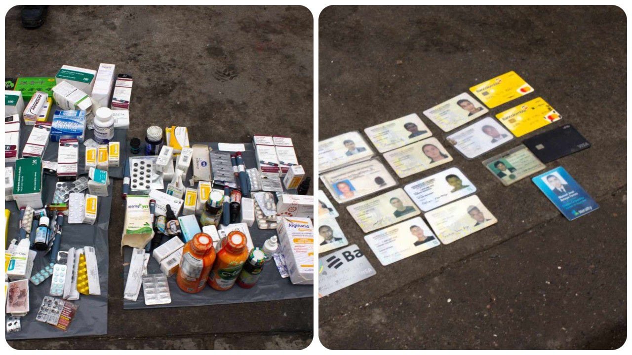 Comando Corabastos halló en María Paz medicamentos adulterados, cédulas y tarjetas de crédito que iban a ser comercializadas