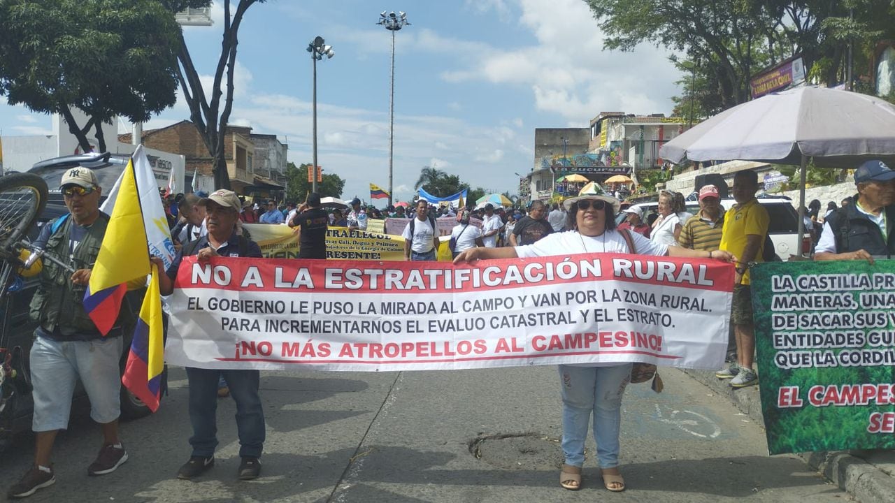 Ya hubo una primera manifestación de la comunidad rural para protestar por los cambios en la estratificación. Se realizó el pasado 1 de mayo, de forma simultánea a las marchas por el día del Trabajo. | Foto: suministrada por Ayadith Ortega.
